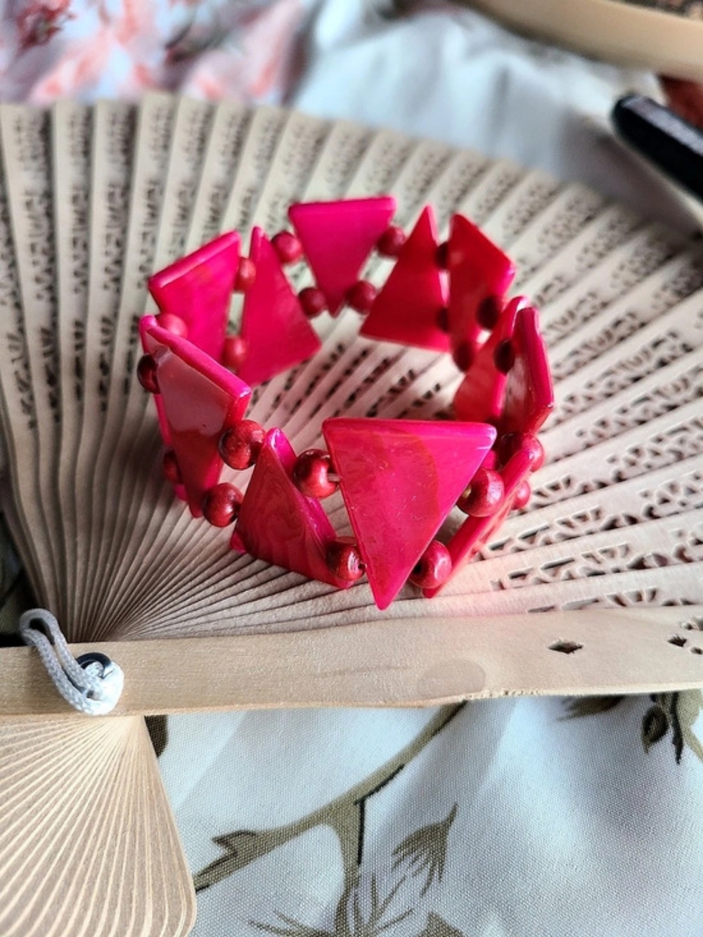 Pink Beaded Bracelet